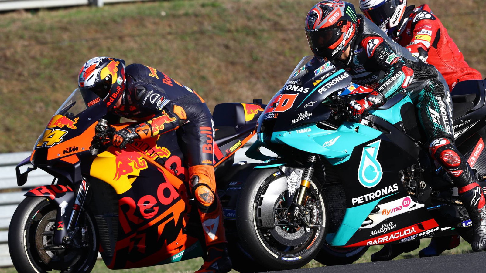 Pol Espargaro , Fabio Quartararo , French MotoGP. 10 October 2020